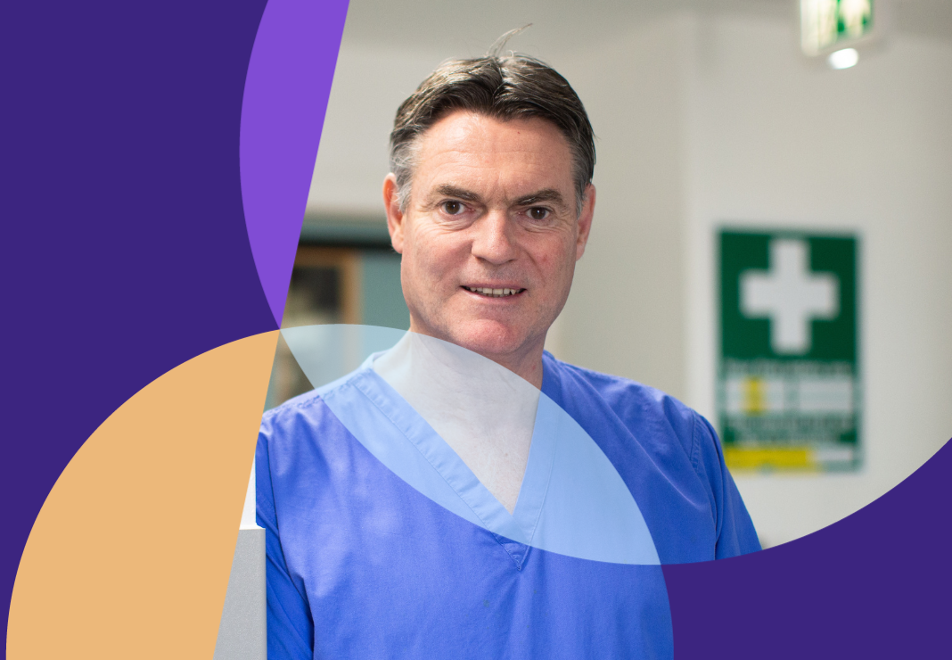 Graham Dugald Ophthalmic Surgeon Standing Up
