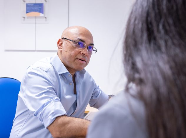 Krishna Moorthy With Patient